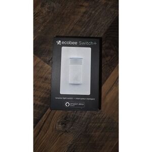 Ecobee Smart Light SWITCH + EB-SMSWVC-01 WHITE Built-In Alexa + Apple Homekit